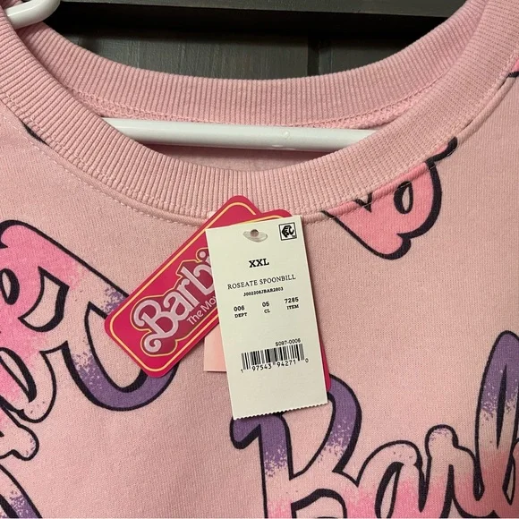 Barbie Pink and Purple Graphic Women's Sweatshirt - Picture 2 of 2